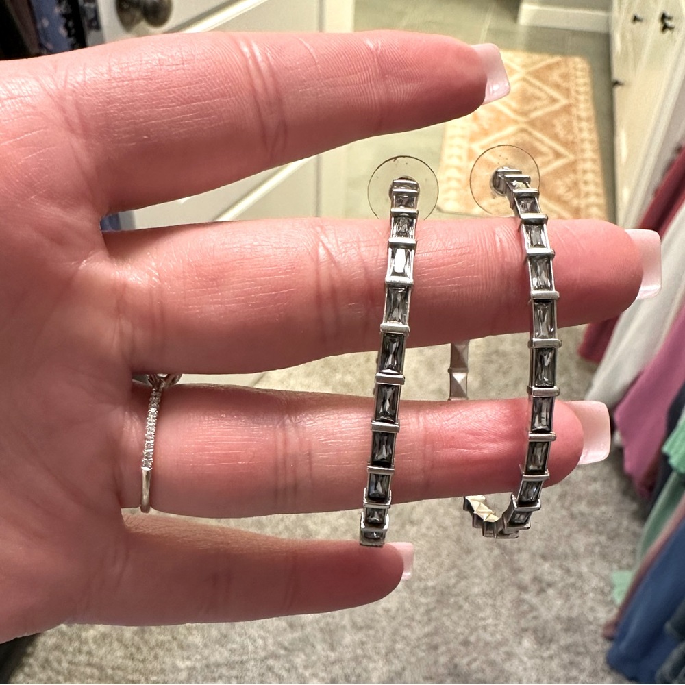 Kendra Scott Silver Hoops